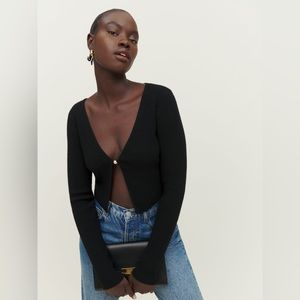 NWT Reformation Angel Cashmere Cropped Cardigan